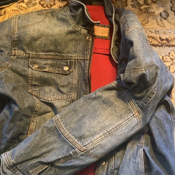 Iron Workers Denim Motorcycle Jacket - Picture 4 of 8